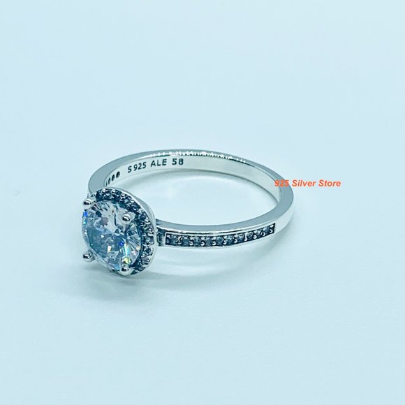 Brand NEW Pandora Round Sparkle Halo Ring 196250CZ - Picture 3 of 6